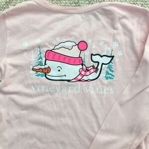 Vineyard Vines Pink Winter T Shirt, size 10-12